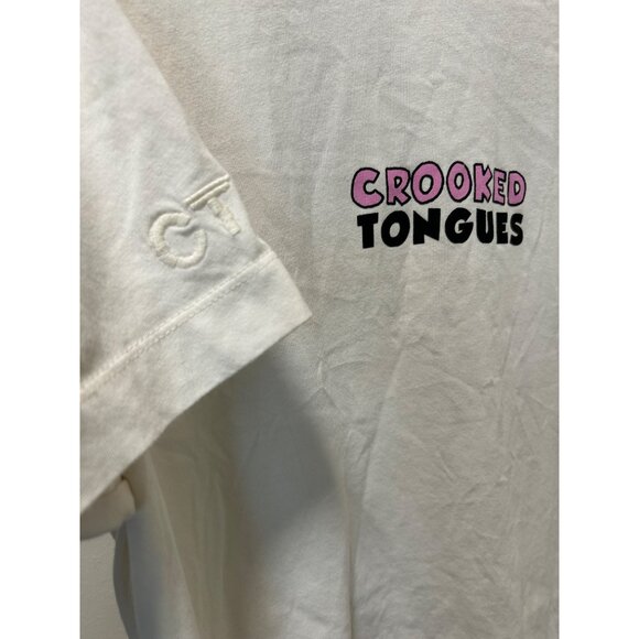 Crooked Tongues Fox In A Box Graphic Short Sleeve T Shirt In Cream White S - Picture 7 of 8